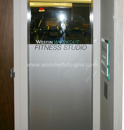 Frosted Glass Signs