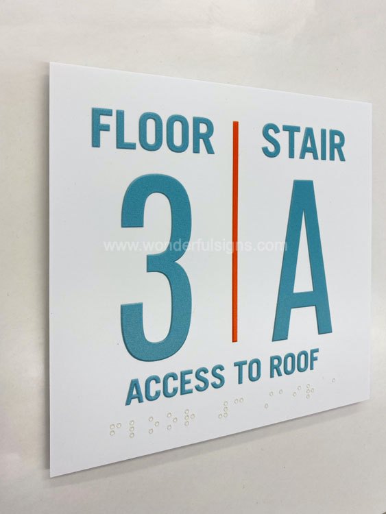 ADA Stair and Floor Signs