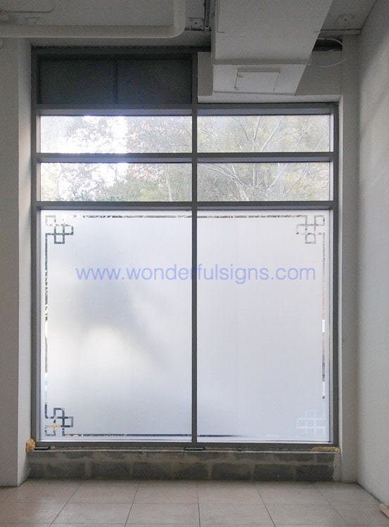 etched glass film